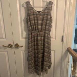 Striped patterned dress